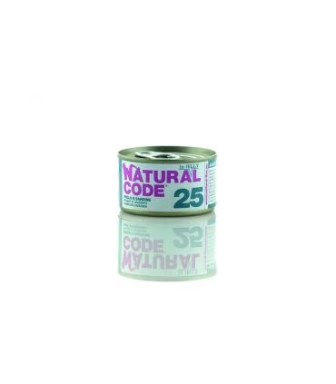Natural code 25 gatto pollo e sardine soft jelly 85 gr