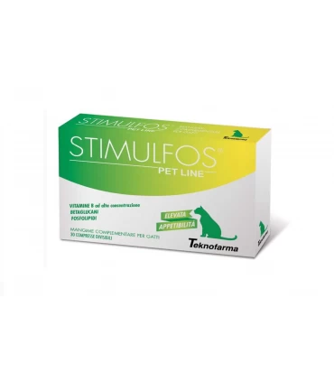 Teknofarma stimulfos pet line gatto 30 compresse