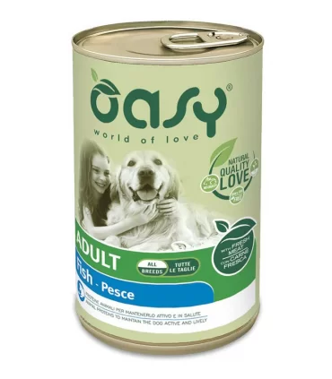 Oasy cane adult lifestage pesce pate umido 400 gr