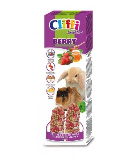 Cliffi sticks conigli - cavie "berry" 110 gr