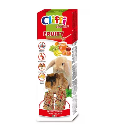 Cliffi sticks conigli - cavie "fruity" 110 gr
