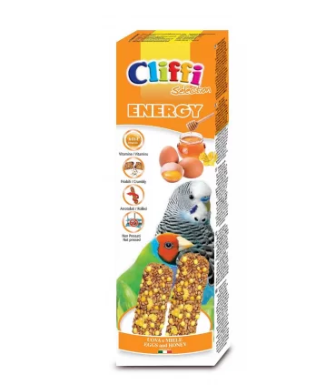 Cliffi sticks pappagallini esotici con uova e miele "energy" 60 gr