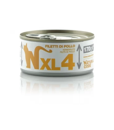Natural code xl 4 gatto filetti di pollo 70 gr