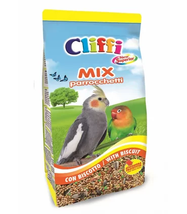 Cliffi new superior mix parrocchetti 1 kg con biscotto