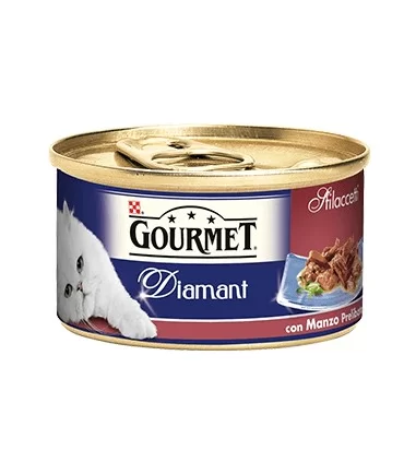 Gourmet diamant sfilaccetti con manzo prelibato 85 gr