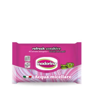 Inodorina refresh sensitive salviette all'acqua micellare