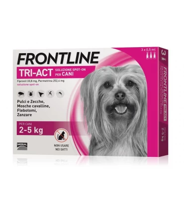 Frontline tri-act 3 pipette 0,5 ml 2-5 kg
