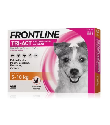 Frontline tri-act 3 pipette 1 ml 5-10 kg