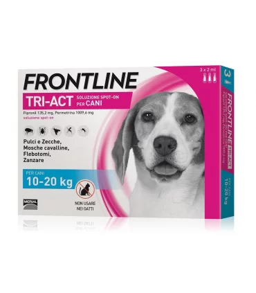 Frontline tri-act 3 pipette 2 ml 10-20 kg