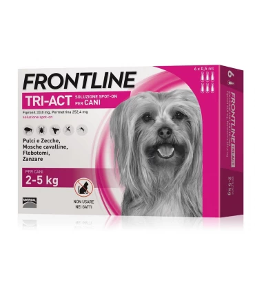 Frontline tri-act 6 pipette 0,5 ml 2-5 kg