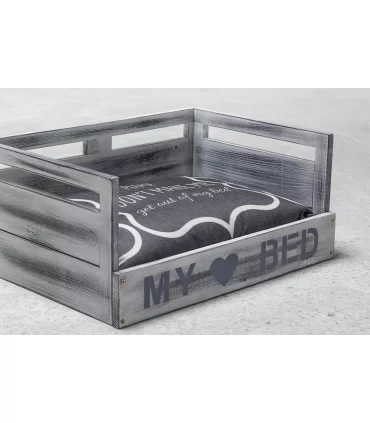 Cliffi design cuccia in legno massello con cuscino