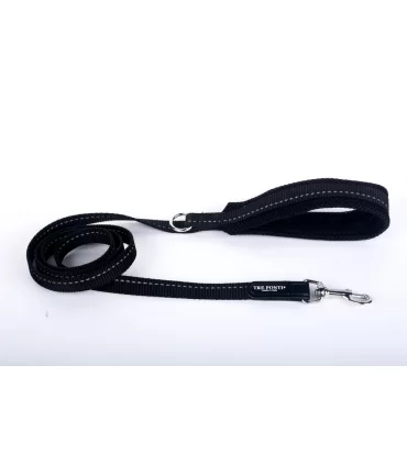 Tre Ponti guinzaglio nastro in nylon + rete 130 cm nero