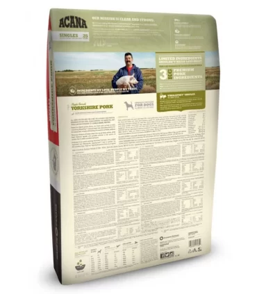 Acana adult yorkshire pork dog 11,4 kg singles 25
