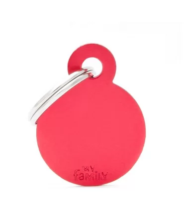 My family medaglietta cane red small circle