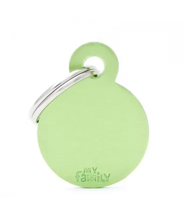 My family medaglietta cane green small circle