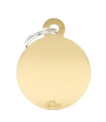 My family medaglietta cane golden big circle