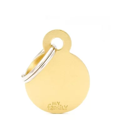 My family medaglietta cane golden small circle