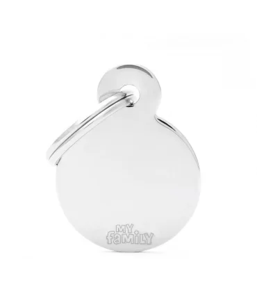 My family medaglietta cane grey small circle