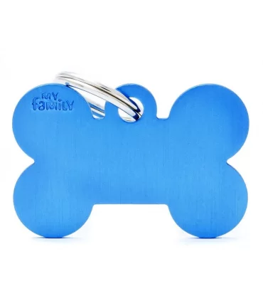 My family medaglietta cane light blue big bone