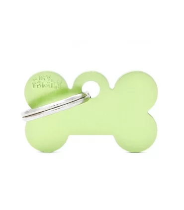 My family medaglietta cane green small bone