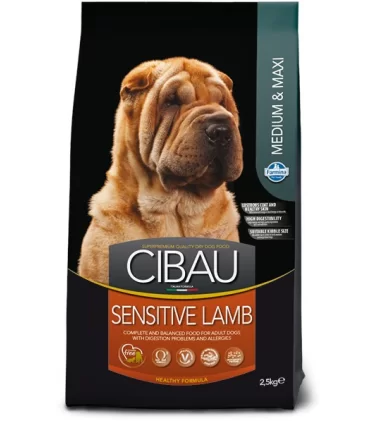 Cibau adult medium & maxi sensitive agnello 12 kg