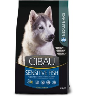 Cibau adult medium & maxi sensitive pesce 2,5 kg