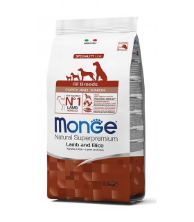 Monge cane puppy & junior all breeds agnello e riso 800 gr