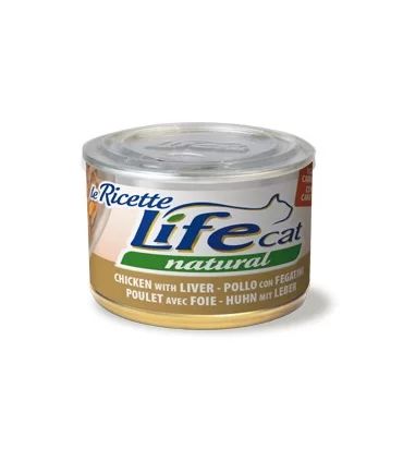Life cat natural pollo con fegatini e carote 150 gr