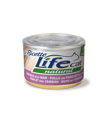 Life cat natural pollo con prosciutto di pollo e fagiolini 150 gr