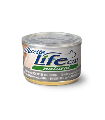 Life cat natural tonno con alicette e surimi 150 gr