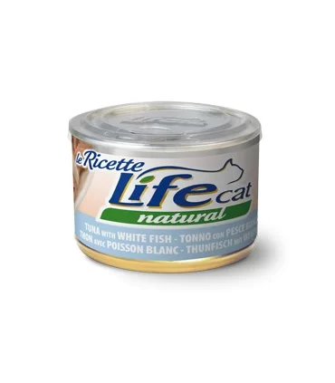 Life cat natural tonno con pesce bianco 150 gr