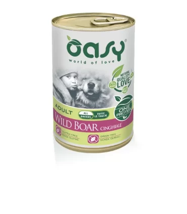 Oasy cane adult cinghiale umido 400 gr