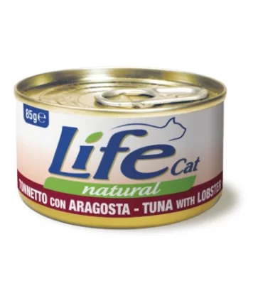 Life cat natural tonnetto con aragosta 85 gr