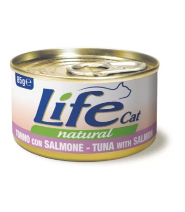 Life cat natural tonno con salmone 85 gr