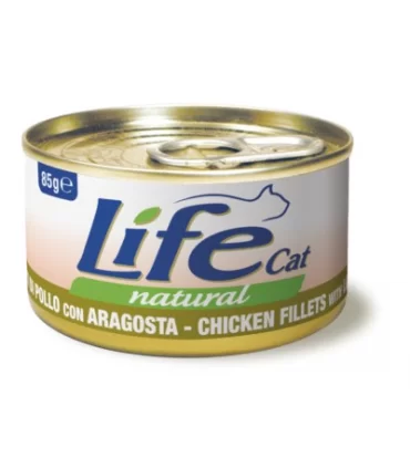 Life cat natural filetti di pollo con aragosta 85 gr