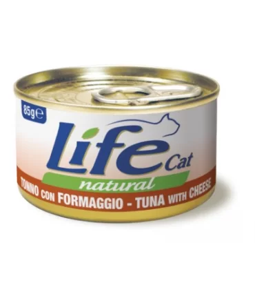 Life cat natural tonno con formaggio 85 gr