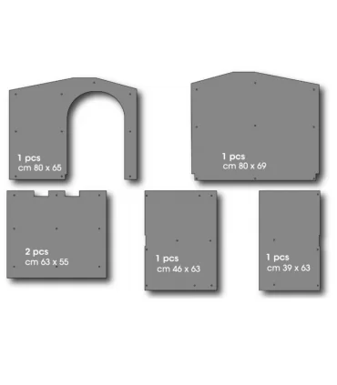 Bama pet kit pannelli isolanti cuccia bungalow large