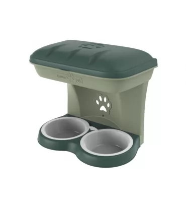 Bama pet ciotola food stand maxi verde