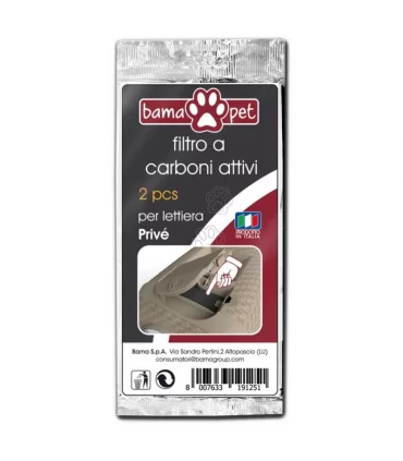 Bama pet filtro a carboni attivi set 2 pezzi