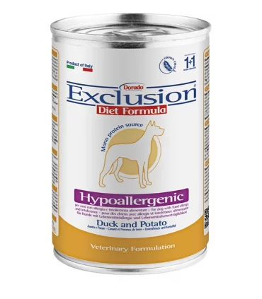 Exclusion diet formula hypoallergenic anatra e patate 400 gr