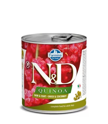 Farmina n&d quinoa adult skin & coat anatra e cocco 285 gr