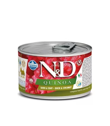 Farmina n&d quinoa adult mini skin & coat anatra e cocco 140 gr
