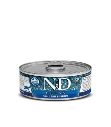 Farmina n&d ocean gatto tonno e gamberetto 70 gr