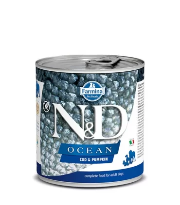 Farmina n&d ocean adult merluzzo e zucca 285 gr