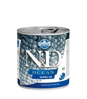 Farmina n&d ocean adult salmone e merluzzo 285 gr