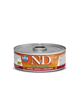 Farmina n&d pumpkin grain free gatto pollo zucca e melograno 70 gr