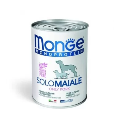 Monge cane monoproteico patè solo maiale 400 gr