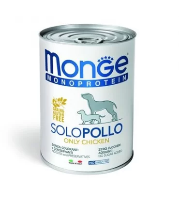 Monge cane monoproteico patè solo pollo 400 gr