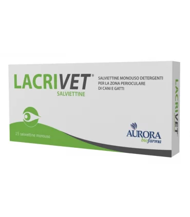 Aurora biofarma lacrivet salviettine 15 pezzi