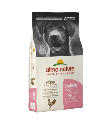 Almo nature holistic puppy medium con pollo e riso 12 kg